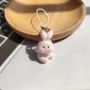 Pink Bunny Charm – Cute Fluffy Keychain