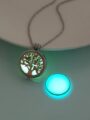 🩵 Luminous Aura Tree Chain 💫 – Glow-in-the-Dark Tree of Life Pendant Necklace - Image 3