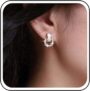 ✨ Golden Crystal Hoop Stud Earrings - Image 2