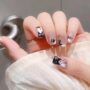 Meow Charm Press-On Nails – Cute Cat Paw & Fishbone Nail Art Set 🐾💕🐱 - Image 3
