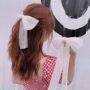 Ivory Luna Moonstream Bow – Elegant Long Ribbon Hair Clip 🌙 - Image 3