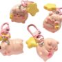 Pink Pig Star Keychain Cheese – Cute & Fun