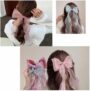 Azure Dream Ribbon Bow – Elegant Long Sheer Hair Clip 💙 - Image 2