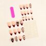 Glam Bow Heart Press-On Nails – Chic Black & Nude Nail Art with Bows & Hearts 🖤🎀✨ - Image 5