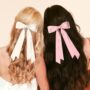 Satin Stream Ribbon Bow – Elegant Long Ribbon Hair Clip 🎀 - Image 2