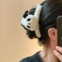 Panda Plush Hair Clip – Cute Fluffy Accessory 🐼 - Image 3