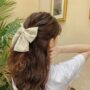 Polka Dot Ribbon Hair Bow – Cute Bow Hair Clip 🎀 - Image 3