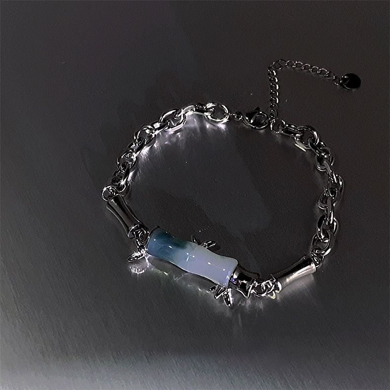 80bfbf4e17407ee792f8fb57bbc0156b 🌿 Mystic Bamboo Titanium Bracelet – Modern Unisex Jewelry ✨ - Image 1