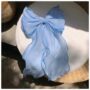 Aqua Breeze Ribbon Bow – Elegant Long Sheer Hair Clip 🌊