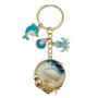 Ocean Blue Charm – Sea Horse & Octopus Keychain