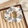Blue Print Scrunchie – Stylish Patterned Hair Tie