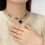 Midnight Star Charm Necklace 🌙 – Black Star Beaded Choker - Image 4