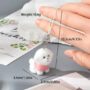 Bichon Frise Fluffy Charm – Cute Puppy Keychain - Image 3