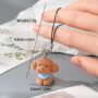 Brown Poodle Charm – Cute Fluffy Puppy Keychain - Image 3