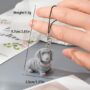 Fluffy Sausage Charm – Cute Dachshund Puppy Keychain - Image 3