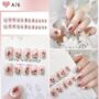 Blush Blossom Press-On Nails – Elegant Floral Pink & White Manicure 🌸✨💅 - Image 3