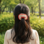 Cherry Bow Scrunchie – Cute Red Fruit Hair Tie - Image 2