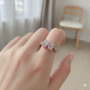 🦋💖Blush Butterfly Crystal Ring - Image 2