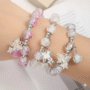 Butterfly Charm Crystal Bracelet ✨ – Elegant Beaded Charm Bracelet for Women - Image 2