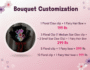 Bouquet Customization – Floral Hair Clips & Fairy Bow Combo 💐