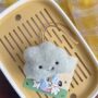 Clouds Plush Asymmetrical Bag Pendant Keychain – Soft & Cute - Image 5