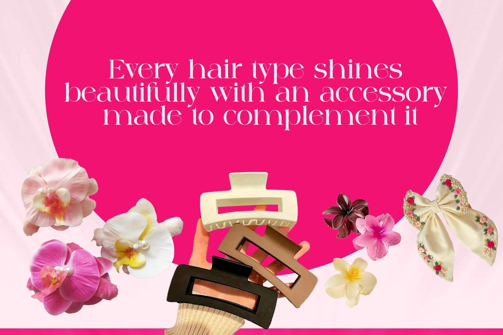 Hair accessories Banner Mobile view