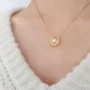 Eternal Pearl Glow Chain 🤍✨ | Elegant Golden Pearl Pendant Necklace - Image 4