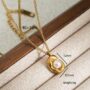 Luxe Pearl Aura Chain 🌟 – Golden Pearl Pendant Necklace (Anti-Tarnish) - Image 3