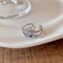 💍 Silver Dreamy Blue Crystal Ring
