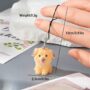Golden Retriever Puppy Charm – Cute Fluffy Dog Keychain - Image 3