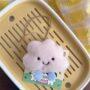 Clouds Plush Asymmetrical Bag Pendant Keychain – Soft & Cute - Image 6