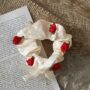 Rose Blossom Scrunchie – Romantic Floral Hair Tie