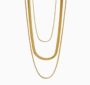 Golden Layers Luxe Chain ✨ – Triple Layered Gold Necklace (Anti-Tarnish) - Image 3