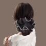 Elegant Ruffle Scrunchie – Oversized Pleated Hair Tie - Image 3