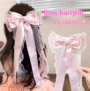 Serenity Ribbon Bow – Elegant Long Tail Hair Clip 💙 - Image 3