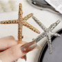 Starfish Charm Hair Clip – Ocean-Inspired Silver Hair Accessory ⭐🐚✨ - Image 3