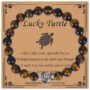 Lucky Turtle Rhodochrosite Bracelet – Good Luck & Positive Energy ✨