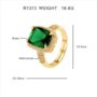 💚 Emerald Majesty Gold Ring