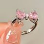 🎀 Pink Bow Sparkle Ring - Image 3