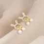 🐰 Pearl Bunny Stud Earrings - Image 3