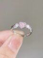 💕 Blush Heart Sparkle Ring