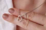 Heart to Heart Pendant Chain 💞 – Silver Double Heart Necklace (Anti-Tarnish) - Image 2