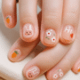 🐰 Hi Cute Bunny Carrot Press On Nails with Floral Pastel Design