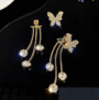 🦋 Crystal Butterfly Long Drop Earrings - Image 3