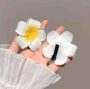 Plumeria Blossom White Flower Hair Clip 🌼💛 - Image 3