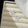 🩵🦋 Pastel Blue Butterfly Bow Earrings | Soft Sky Wing Stud Jewelry - Image 2