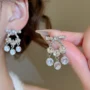 💎 Crystal Chandelier Bow Earrings | Luxury Ribbon Drop Statement Jewelry
