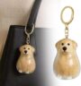 🐶 Golden Retriever Fur Keepsake Memorial Charm – Transparent Pet Memory Bag Charm 💛 - Image 2