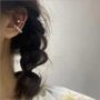 ✨ Minimalist Crystal Double Band Ear Cuff – Elegant Sparkling Ear Climber for Women 💎
