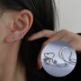 🤍 Minimalist Heart Ear Cuff – Elegant Open Love Ear Climber for Women ✨ - Image 2